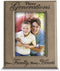 BELLA BUSTA Engraved Leather Picture Frame, Three Generations One Family, Mother's Day, Father's Day Gifts (5 x 7