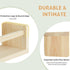 16.5 inch Set 3, Floating Book Shelves for Wall, Natural Wood Nursery Shelves for Book Storage, Solid Pine Wooden
