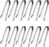 JCREN 12 Pack Serving Tongs, Small Food-Grade 304 Stainless Steel Utensils for Catering & Parties
