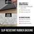 GORILLA GRIP Felt and Natural Rubber Rug Pad, 1/4in Thick, 2x3 FT, Slip Resistant Protection