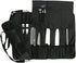 HERSENT Knife Roll, Chef Knife Roll Bag With 17 Slots Can Holds13 Knives,1 Meat Cleaver, And 3 Utensil Pockets,Durable Knife Case With Handle, Shoulder Strap & Zippered Mesh Pocket Holder