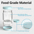 Flip,34oz WhiteRhino Glass Pickle Jar with Strainer Pickle Container,Hourglass Pickle Juice Separator Jar
