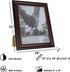 Kiera Grace Classic Traditional Lucy Picture Frame, 8" x 10", Dark Brown