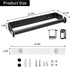 PEDORUBY Under Cabinet Paper Towel Holder, Adhesive or Drill Mount Paper Towel Holder, Wall Mount Paper Towel Holders