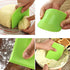 2 Pieces Dough Scraper - Flexible Plastic Bowl Scraper, Food-safe Dough Cutter for Multipurpose Food Scrapping, White,