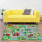 Yincimar Kids Play Rug for Playroom 5.2x3.3 ft Town City Road Map