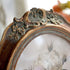 CISOO Vintage Oval Picture Frame 5x7 Antique Photo Frame for Table Top Display and Wall Hanging (Bronze Gold)