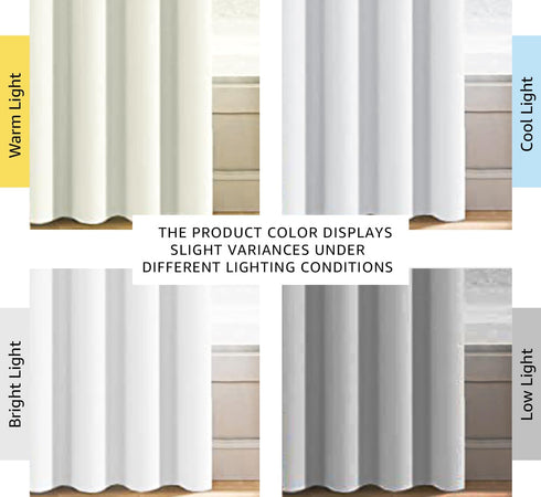 H.VERSAILTEX White Curtain, 84 inches Long Thermal Insulated Window Treatment Panel for Living Room