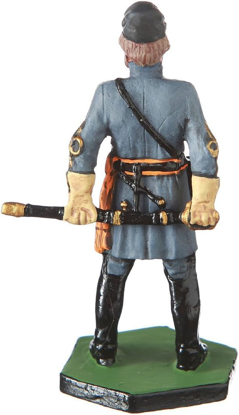 danila-souvenirs Hand Painted Metal Sculpture Miniature Figurine of USA Civil War General Stonewall Jackson 54mm #5.54