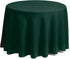 Gee Di Moda Round Tablecloth - 70 Inch Hunter Green Table Cloth for 24 to 48 Inch Round Tables - Heavy Duty Washable