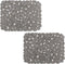 OTHWAY 2Pcs Kitchen Sink Mats, 15.8" x 12", Scratch Free Sink Protector for Stainless Steel/Porcelain Sink, Pebble
