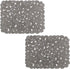 OTHWAY 2Pcs Kitchen Sink Mats, 15.8" x 12", Scratch Free Sink Protector for Stainless Steel/Porcelain Sink, Pebble