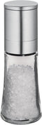 Cilio C613292 Bari Glass and Stainless Steel Spice & Salt Mill, 5.5", Silver