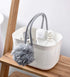 UUJOLY Plastic Organizer Storage Baskets with Handles - Shower Caddy Bins for Bathroom and Kitchen (White)