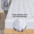 Sacred Thread Quilted Fitted Mattress Pad | Cooling Mattress Topper with 18 Inch Deep Pockets