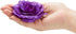 Bright Creations 50 Pack Purple Roses Artificial Flowers Bulk, 3 Inch Stemless Fake Silk for Wedding Decorations