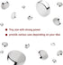 RHINOCATS Fridge Magnets, Tiny Magnet for Crafts, Strong Small Round Magnets, 100 Packs (6mm x 2mm DxH)