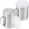 CUSINIUM Metal Salt Pepper Cooking Dredge Shakers with Handle, Seasonings Spice Shakers with Holes and Lids, 6 Ounce,