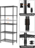 SINGAYE 5 Shelves Wire Shelf Storage Unit, Adjustable Metal Shelves for Laundry Bathroom Kitchen Office (Black)