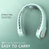 FrSara Neck Fan, Personal Adjustable 360° Cooling Fan, Super Quiet No Blade Design for Comfortable Use