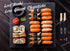 Disposable Chopsticks Pack of 100 Pair, 9" Japanese Style Sleeved Sushi Chopsticks by Gmark GM1038
