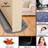 Waterproof Twin Door Draft Stopper - Adjustable Size 30" to 36" Weather Stripping Noise Blocker