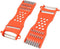 Saim 7 in 1 Multifunction Vegetable Peeler & Metal Scraper, Orange, 2 Pcs, Fruit Grater Slicer Kitchen Tool