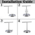 GERZWY Modern Hand Towel Holder Tree Rack Free Standing SUS 304 Stainless Steel Towel Ring, Matte Black DZY06-BK