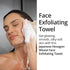 2 27cm 35cm) Exfoliating Washcloth Face & Body Scrub Towel - Japanese Exfoliating Towel with Hexagon Fibers, Body