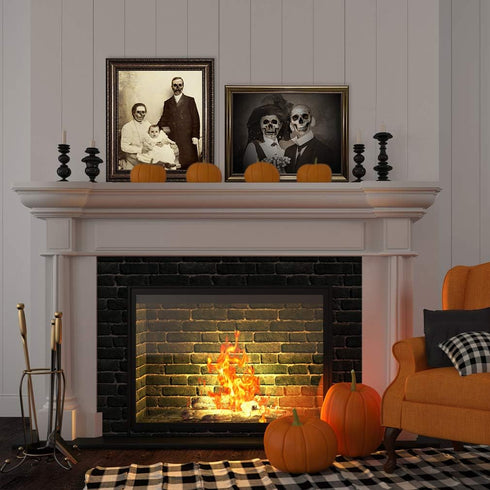 Halloween Decorations, 12 Pieces Laminated Gothic Decor Poster Frames for Spooky Home Decor
