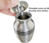 Small Keepsake Urn for Human or Pet Ashes, Hard Metal Mini Funeral Urn with Velvet Bag, Qty 1