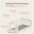 2 Pack Laundry Detergent Holder Riser Organizer - Clear Acrylic Dispenser Stand with Gravity Flow Base and Cap Station