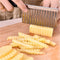 Multifunctional Potato Wavy Edged Knife, Stainless Steel Mezzaluna Chopper, Vegetable Fruit Cutter