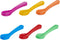 Pack of 24 Plastic Egg Spoons for Soft Boiled Eggs, Colorful Disposable Coffee Spoons for Tea, Ice Cream