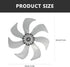 LIFKOME 7 Leaves Fan Blades 13.4 Inch Floor Fan Blades Electric Fan Blades Table Fan Blades Pedestal Fan Blades Fan Accessories 340mm