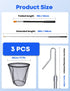 SHANWORN 16" 58.5" Stainless Steel Retractable Chicken Catching Net - Extendable to Poultry Net with Leg Hook for Safe