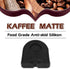 Silicone Coffee Tamp Mat, Anti-Skid Espresso Tampering Corner Pad Tool (Black)