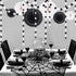 Cheerland Black White Party Decorations, Hanging Paper Fans Garland Kit for Wedding, Halloween