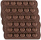 homEdge 15-Cavity Dimpled Heart Shape Chocolate Mold, Silicone for Gummy and Candy