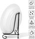 6 Pack 5 Inch Plate Stands for Display, Metal Picture Frame Holder Stand for Artworks, Small Easel for Photos, Platters