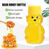 HAOZIJIE 12 Sets 2oz Honey Bottles, Bear Shape Clear Empty Honey Jar with Screw Lid,Plastic Mini Honey Jars Party