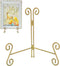 12 Inch Gold Plate Stand, Collapsible Iron Display Holder, Folding Easel for Photo, Pictures, Decorative Plate and