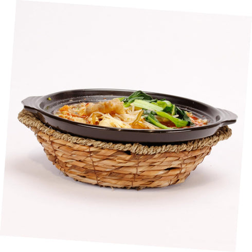 Dolsot Pot Base, Woven Storage Baskets, Serving Tray, Stone Bowl Base, Casserole Pot Holder