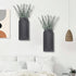 2 Pack Set Dnnnii Wooden Wall Vase - Black Finish Modern Farmhouse & Boho Wall Decor for Entryway, Hallway, Bathroom