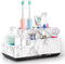 Toothbrush Holder Bathroom Organizer, 5 Compartments for Cosmetic, Makeup, and Office Stationery Storage