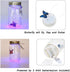 Glass Animated Butterfly in a Jar with LED Light - Gift Decoration (Blue)