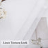 MIULEE White Sheer Curtains - 24 Inch Length Linen Textured Kitchen Window Curtains Over Sink, 2 Panels for Light