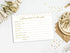 Wedding Advice and Well Wishes Cards, Gold Confetti, 50-Cards