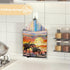 Palm Tree Sunset Dust Cover for Meat Slicer - Waterproof Foldable Cover for Kitchen Small Appliances