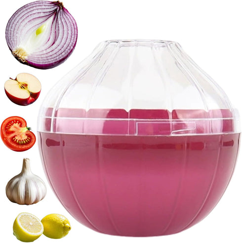 Dokpod Reusable Onion & Tomato Storage Containers - Freshness Saver Keepers with Transparent